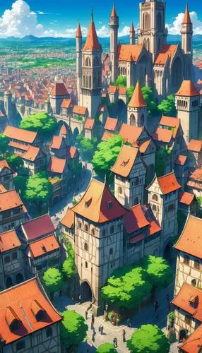 machico,medieval town,volterra,townsmen,highstein,zagaria,favaro,flavigny,seborga,reichstadt,freiburg,meteora,abuza,knight village,vitoria,new castle,ulm,galilei,sylvania,oria,Illustration,Japanese style,Japanese Style 03