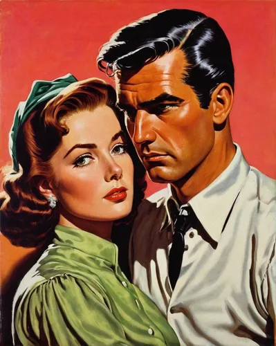 vintage man and woman,as a couple,film poster,vintage boy and girl,retro 1950's clip art,italian poster,courtship,romance novel,man and woman,dispute,valentine day's pin up,man and wife,avoid pinch crush,young couple,the girl's face,two people,pomade,pompadour,cary grant,gone with the wind,Conceptual Art,Sci-Fi,Sci-Fi 14