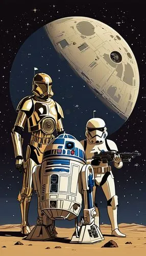 droids,starwars,star wars,stormtroopers,tatooine,droid,Illustration,Children,Children 04