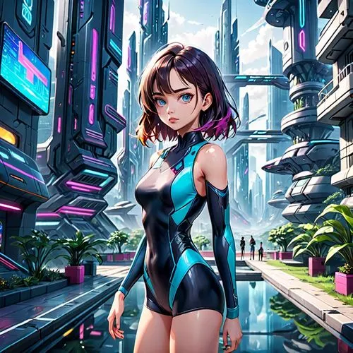 cyberpunk,cyber,cg artwork,sci fiction illustration,scifi,shinjuku,futuristic,vector girl,honolulu,game illustration,bangkok,nova,tokyo city,cyber glasses,world digital painting,city trans,valerian,futuristic landscape,superhero background,cyberspace,Anime,Anime,General