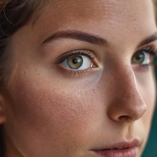 women's eyes,natural cosmetic,freckles,skin texture,freckle,heterochromia,woman's face,green eyes,pupils,woman portrait,beauty face skin,face portrait,pores,healthy skin,helios44,retouching,regard,helios 44m,depth of field,helios 44m7,Photography,General,Cinematic