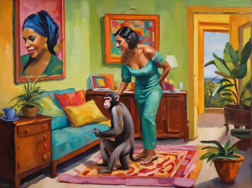 woman sitting,girl with dog,woman playing,girl at the computer,cleaning woman,oil painting,oil on canvas,english toy terrier,girl in the kitchen,sitting room,girl sitting,carol m highsmith,oil painting on canvas,two cats,carol colman,woman house,meticulous painting,african woman,paintings,cat portrait,Conceptual Art,Oil color,Oil Color 22