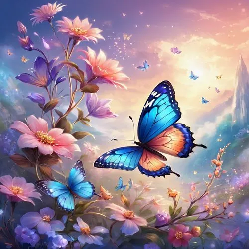 butterfly background,blue butterfly background,ulysses butterfly,blue butterflies,butterfly floral,flower background,butterfly vector,butterflies,butterfly clip art,sky butterfly,aurora butterfly,spring leaf background,butterfly,butterfly isolated,spring background,floral background,butterfly swimming,rainbow butterflies,morphos,isolated butterfly,Illustration,Realistic Fantasy,Realistic Fantasy 01