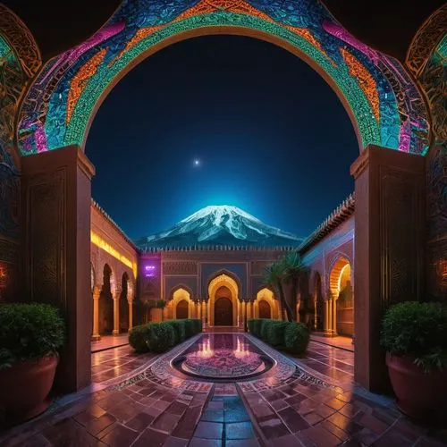 persian architecture,arabic background,caravanserai,stargate,riad,iranian architecture,dubai garden glow,ramadan background,yerevan,temple fade,rem in arabian nights,oman,marrakesh,morocco,arab night,persian norooz,caravansary,atlas mountains,arabian,arches,Conceptual Art,Sci-Fi,Sci-Fi 26