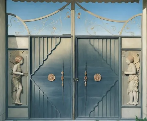 doorkeepers,amphipolis,garden door,doors,greek island door,room door,art deco background,doorways,iron door,metallic door,mortuaries,doorkeeper,stargates,doorposts,door,storerooms,entrances,ornamental dividers,house with caryatids,guardroom,Illustration,Realistic Fantasy,Realistic Fantasy 09