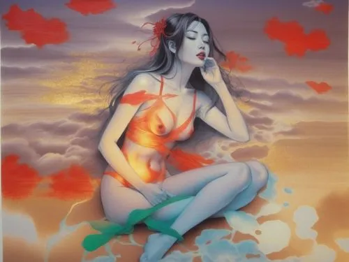 tretchikoff,promethea,nereid,keeffe,amphitrite,stuever,Illustration,Paper based,Paper Based 30