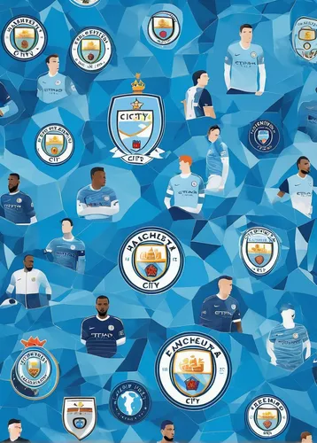 Design a sleek and modern Man City wallpaper featuring their iconic blue and white colors.,lazio,the fan's background,uefa,award background,social icons,website icons,social media icons,handshake icon