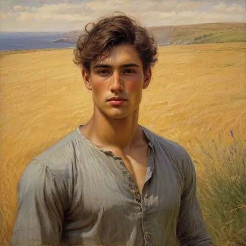 lev lagorio,young man,man at the sea,male model,tuscan,george russell,artist portrait,romantic portrait,a carpenter,apulia,east-european shepherd,shepherd,male person,bodie,self-portrait,haymaking,bohemian shepherd,in the tall grass,harris,italian painter