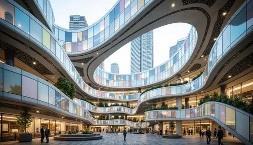 taikoo,hongdan center,futuristic architecture,interlace,skyways,capitaland,biopolis,cityu,sanlitun,galleria,harbour city,whampoa,wangfujing,broadgate,guangzhou,chengdu,mvrdv,zeil,dongdaemun,oval forum