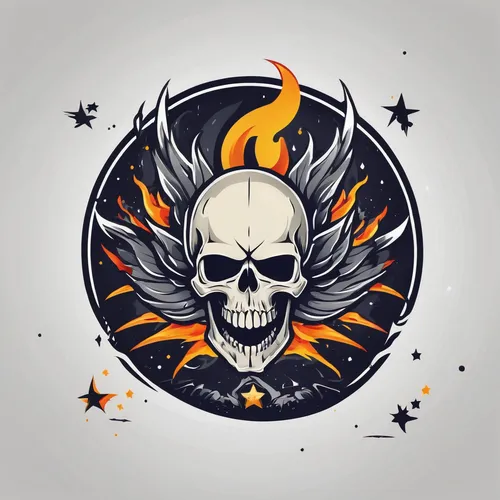 halloween vector character,day of the dead icons,witch's hat icon,fire logo,halloween background,halloween icons,vector illustration,day of the dead skeleton,life stage icon,vector design,skull drawing,vector graphic,skull allover,skull and crossbones,halloween border,fire background,skulls and,steam icon,days of the dead,calavera,Unique,Design,Logo Design