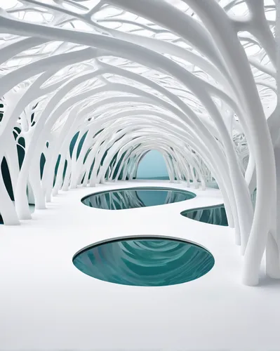 ice hotel,futuristic art museum,ice cave,glacier cave,snowhotel,snow shelter,futuristic architecture,underground lake,snow bridge,futuristic landscape,snow roof,white turf,water cube,winter garden,thermal bath,infinity swimming pool,calatrava,acquarium,hahnenfu greenhouse,thermal spring,Photography,Artistic Photography,Artistic Photography 10