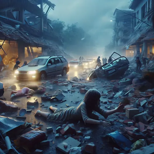 destroyed city,post apocalyptic,post-apocalypse,junkyard,post-apocalyptic landscape,junk yard,scrapyard,apocalyptic,trash land,salvage yard,the wreck of the car,wonder woman city,car cemetery,slums,devastation,war zone,fallout4,crash-land,earth quake,concept art