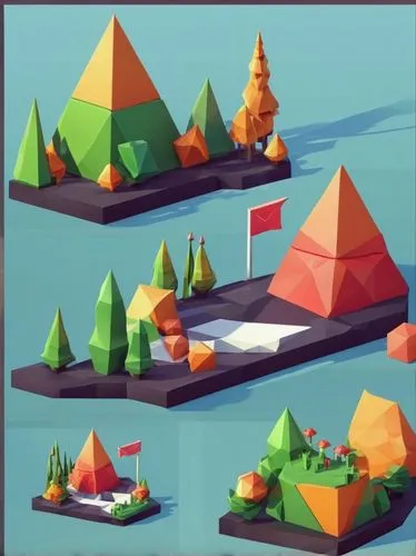 low poly,low-poly,pyramids,campsite,polygonal,tents,low poly coffee,polygons,isometric,floating islands,collected game assets,development concept,small poly,3d mockup,mountain settlement,camping tents,roof domes,tent tops,campground,teepees,Unique,3D,Low Poly