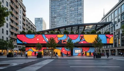 potsdamer platz,mvrdv,public art,kamppi,colorful facade,jussieu,luminato,hambourg,rotterdam,duesseldorf,milano,frankfurt,transrapid,bruxelles,zeil,courbevoie,jcdecaux,berlin,illuminated advertising,friedrichstrasse