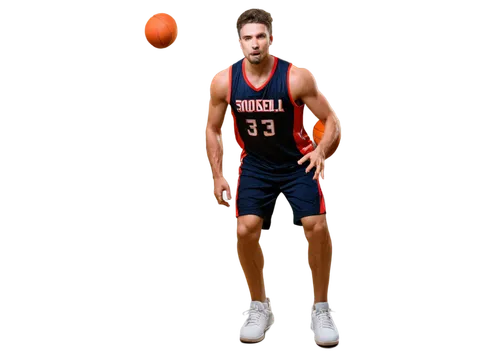 Basketball player, muscular man, athletic build, sweaty skin, dynamic pose, basketball in hand, throwing motion, intense facial expression, determined eyes, messy short hair, sports jersey, shorts, sn