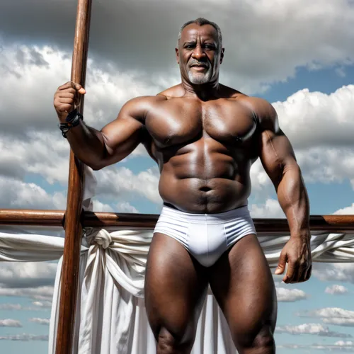 african american male,bodybuilder,bodybuilding,body building,poseidon,man at the sea,black male,strongman,merle black,african man,muscle man,body-building,statue of hercules,elderly man,black businessman,popeye,brown sailor,anmatjere man,god of the sea,santa claus at beach