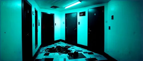 corridors,creepy doorway,poltergeist,hallway,abandoned room,corridor,penumbra,room door,blue room,hallways,the morgue,hallway space,outlast,rooms,closets,sleeping room,nonguests,cyanamid,luminol,cold room,Conceptual Art,Daily,Daily 24