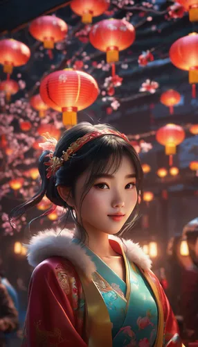 mulan,hanbok,mid-autumn festival,oriental girl,oriental princess,lanterns,chinese lanterns,chinese art,oriental,spring festival,oriental painting,taiwanese opera,chinese background,asian culture,geisha,asia,geisha girl,japanese sakura background,asian vision,chinese lantern,Photography,Artistic Photography,Artistic Photography 15