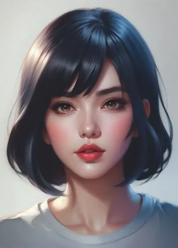 shimei,marinette,krita,longmei,digital painting,mulan,fiora,girl portrait,portrait background,alita,chengjie,cosmetic brush,study,xianwen,huayi,mei,world digital painting,nanzhao,minmei,vector girl,Co