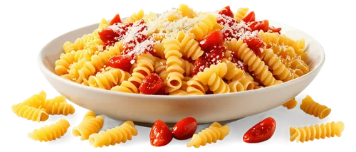 Colorful 3D pasta, white sauce splatter, red tomato sauce stain, mixed shape pasta (e.g., fusilli, farfalle), metallic fork and spoon, shiny table surface, close-up shot, shallow depth of field, warm 