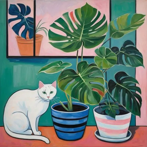 bluemner,house plants,matisse,houseplants,houseplant,potted plants,potted plant,monstera,rousseau,hockney,plants in pots,carol colman,philodendron,pallant,felino,exotic plants,georgatos,plants,cattery,plantes,Conceptual Art,Oil color,Oil Color 10