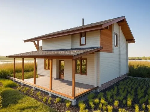 grass roof,danish house,wooden house,passivhaus,inverted cottage,timber house,Photography,General,Realistic