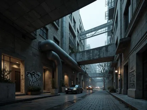 alleyway,cryengine,alley,alleyways,underpass,parkade,underpasses,urbanworld,render,street canyon,3d rendered,deakins,photorealism,overpass,softimage,physx,urban landscape,urban,alleycat,crytek