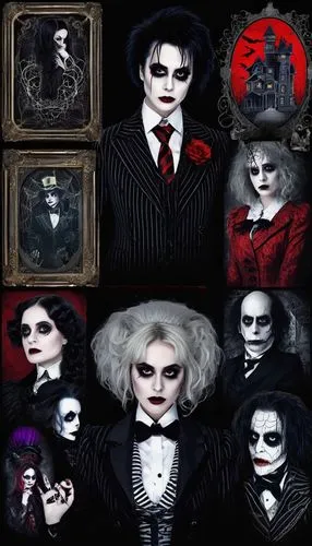 gothic portrait,nightshade family,vampires,jigsaw,gothic fashion,the dawn family,dark art,vamps,dracula,gothic,dark gothic mood,gothic style,madhouse,it,different personalities,count,violet family,macabre,the seven deadly sins,mafia,Unique,Paper Cuts,Paper Cuts 06