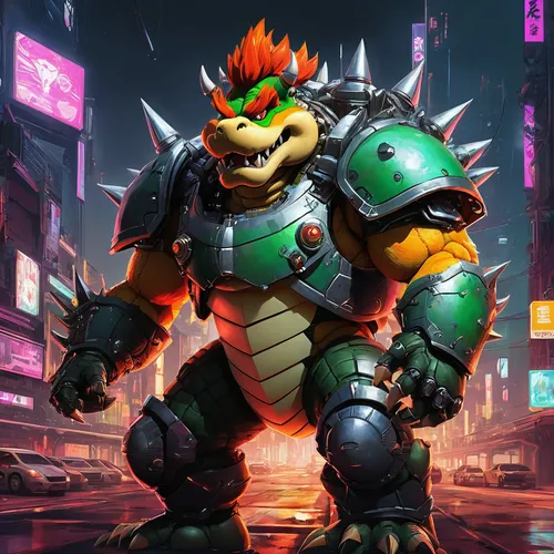 fuel-bowser,petrol-bowser,firebrat,skylander giants,hog xiu,yoshi,scorch,brute,drago milenario,patrol,dragon li,crash-land,rocket raccoon,bastion,dragon of earth,ork,trachemys,teenage mutant ninja turtles,rex,skylanders,Conceptual Art,Oil color,Oil Color 19