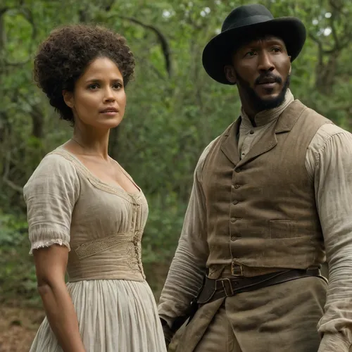 Mahershala Ali and Gugu Mbatha-Raw star in FREE STATE OF JONES] Mahershala Ali and Gugu Mbatha-Raw in Free State of Jones,bough,black couple,juneteenth,afro-american,african american woman,the victori