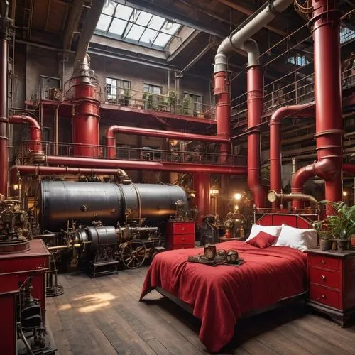 the boiler room,engine room,pipedream,heavy water factory,steamworks,powerplant