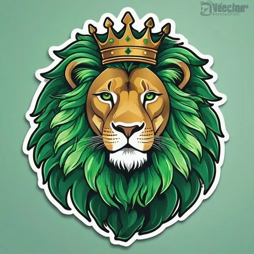 forest king lion,lion,panthera leo,lion white,skeezy lion,lion number,lion head,king crown,type royal tiger,king of the jungle,lion father,male lion,zodiac sign leo,lion - feline,female lion,royal tiger,two lion,vector illustration,tiger png,masai lion,Unique,Design,Sticker