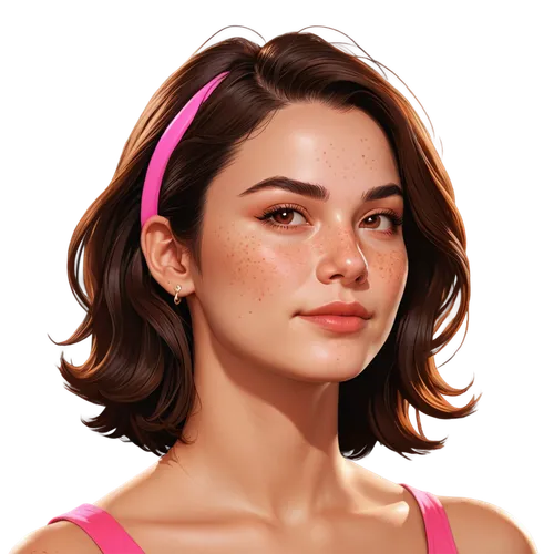 digital painting,portrait background,girl portrait,custom portrait,fantasy portrait,romantic portrait,world digital painting,marnie,pink background,maia,rosa,daisy jazz isobel ridley,set of cosmetics icons,digital art,pink beauty,hand digital painting,pink vector,woman portrait,pinkaew,portrait of a girl,Illustration,Vector,Vector 19