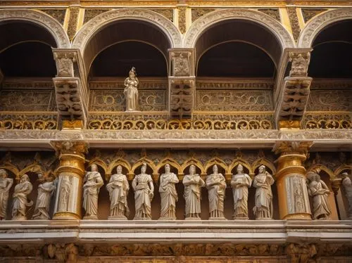 reredos,the façade of the,chiesa di sant' ignazio di loyola,porticos,siena,duomo,cathedral of modena,casaroli,cloister,monastero,cenco,palazzo vecchio,transept,romanesque,wooden facade,monreale,sevilla,palermo,seville,altarpiece,Conceptual Art,Oil color,Oil Color 19