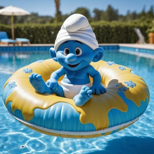 smurf figure,baby float,smurf,inflatable pool,summer floatation,pool water,om,aquafaba,water park,scandia gnome,pool cleaning,water police,swimming pool,white water inflatables,infinity swimming pool,blue monster,michelin,cdry blue,keep cool,aladin