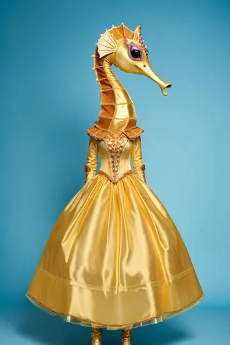 dress form,gold deer,ornamental duck,goldenfleece,lameduck,animals play dress-up,Photography,General,Realistic