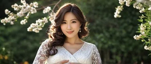 vietnamese woman,ao dai,asian woman,inner mongolian beauty,bridal dress,bridal clothing,japanese woman,wedding gown,bridal,wedding dresses,wedding dress,sun bride,white blossom,beautiful girl with flowers,miss vietnam,flower background,wedding photo,oriental princess,bride,oriental girl,Illustration,Realistic Fantasy,Realistic Fantasy 07