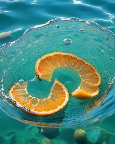 orange slices,coral swirl,orange slice,sailing orange,orange fruit,fruits of the sea,Photography,General,Realistic