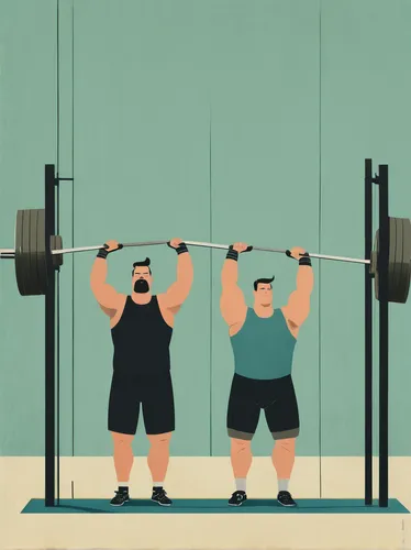 Write a funny dialogue between two friends competing in a weightlifting competition, trying to lift 500 pounds.,pair of dumbbells,workout icons,weightlifting,overhead press,weightlifting machine,weigh