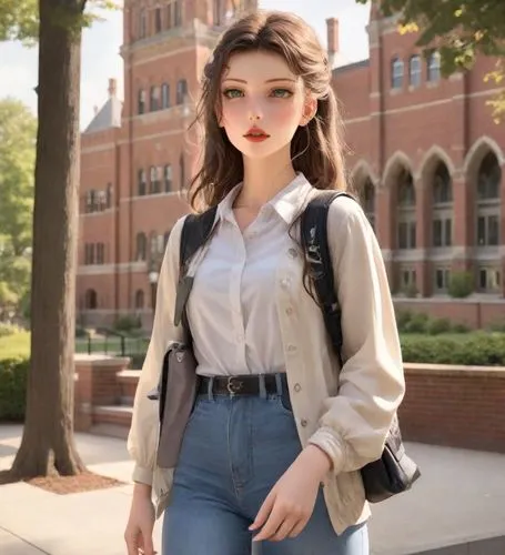 college student,soochow university,girl in overalls,iu,model doll,fashion doll,fashionable girl,student,uwm,suzy,bjd,ocu,vcu,hyoon,retro girl,collegiate,xueyong,street shot,alumna,girl in a historic way