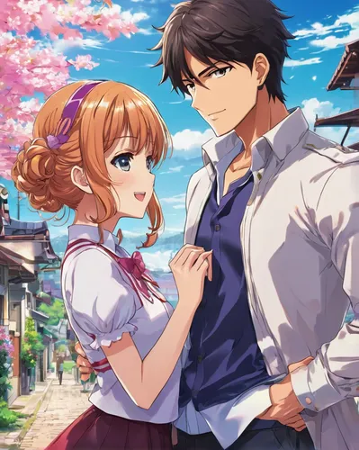 Create a heartwarming romance novel set in a small town where Q Hayashida is a prominent figure.,japanese sakura background,the cherry blossoms,sakura background,spring background,springtime backgroun