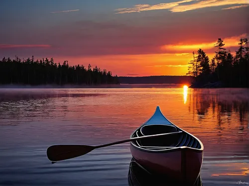 canoeing,canoes,kayaker,canoe,old wooden boat at sunrise,kayaking,dug out canoe,calm waters,paddling,evening lake,boat landscape,finnish lapland,kayak,calm water,beautiful lake,tranquility,kayaks,peacefulness,row boat,lapland,Photography,Black and white photography,Black and White Photography 07