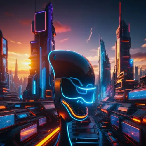 futuristic landscape,neon human resources,futuristic,cinema 4d,neon sign,cyberpunk,neon ghosts,neon arrows,new concept arms chair,neon light,electric scooter,neon lights,electro,panoramical,3d crow,electric mobility,dusk background,neon coffee,sky space concept,mute,Photography,General,Sci-Fi