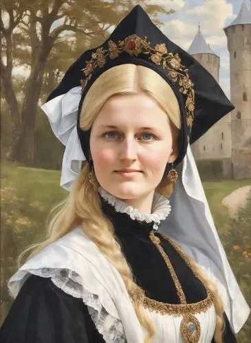 portrait of christi,zwartnek arassari,bornholmer margeriten,tudor,aubrietien,nun,christdorn,lentje,girl in a historic way,church painting,nördlinger ries,tasmiarka,eulenspiegel,limburg,santbrink,watzmannfrau,bouguereau,monmädchen,bonifacja,rubjerg knude,Digital Art,Impressionism