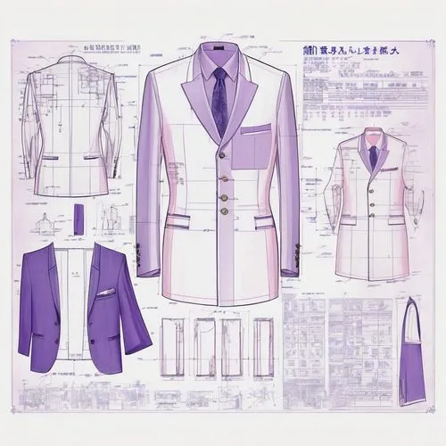 white coat,anime japanese clothing,men's suit,purple-white,white purple,the purple-and-white,wedding suit,white with purple,nurse uniform,imperial coat,overcoat,police uniforms,costume design,frock coat,coat color,chef's uniform,white-collar worker,trench coat,martial arts uniform,school uniform,Unique,Design,Blueprint