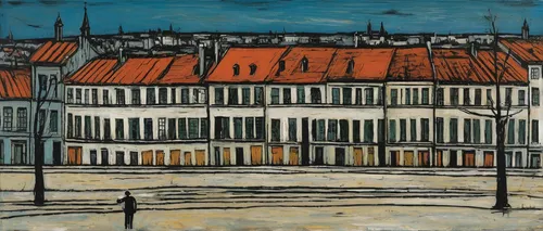 half-timbered houses,townhouses,vincent van gough,row houses,row of houses,half-timbered,the touquet,amiens,metz,mondrian,townscape,wooden houses,half timbered,nyhavn,christianshavn,half-timbered house,town house,old town house,braque du bourbonnais,tenement,Art,Artistic Painting,Artistic Painting 01