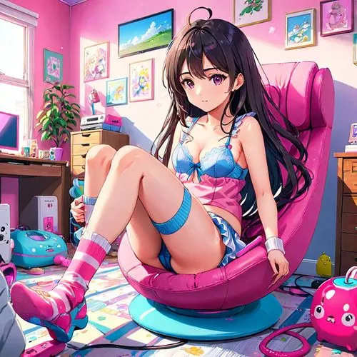 chieri,dva,mikuru asahina,uzuki,hatsune,dressup,anime 3d,anime japanese clothing,hatsune miku,kizuna,rimi,aihua,hina,nozomi,miu,anime girl,idolmaster,3d background,pink background,kurumi,Anime,Anime,Realistic