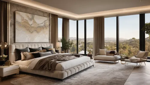 Modern luxury home interior design in American locations blends sophistication with comfort, embodying contemporary elegance. Clean lines, neutral palettes, and premium materials like marble, quartz, 