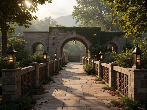 walkway,archway,archways,stone bridge,baltusrol,village gateway,briarcliff,kykuit,stone gate,maymont,tori gate,entry path,pathway,stone arch,gateway,bridge arch,theed,kleinburg,greystone,merion