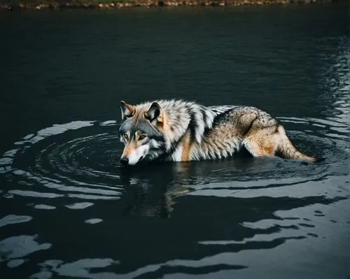 dog in the water,water dog,sakhalin husky,czechoslovakian wolfdog,northern inuit dog,european wolf,welsh cardigan corgi,tamaskan dog,saarloos wolfdog,wolfdog,alaskan malamute,husky,cardigan welsh corgi,water creature,malamute,siberian husky,to swim,canidae,canis lupus,howling wolf,Photography,Documentary Photography,Documentary Photography 04